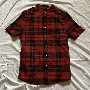 ASOS mens shirt w grandad collar | Slim fit